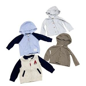 Carters Bundle baby boy sweater - cardigan - hoodie EUC 6m